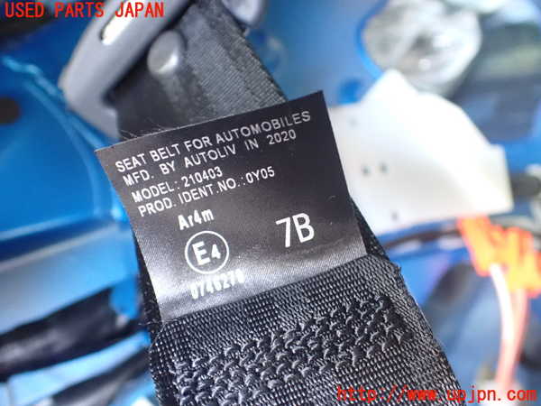 2UPJ-9229437135]MIRAI(ミライ)(JPD20)真中2列目シートベルト 中古_2