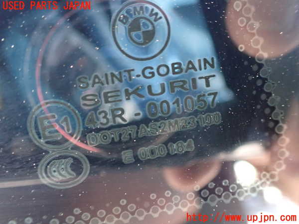 2UPJ-9229471380]BMW M2 クーペ(1H30)右クォーターガラス 中古 SAINT-GOBAIN SEKURIT M23100 43R-001057_2