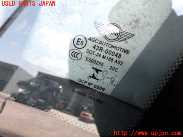 2UPJ-9229501380]BMW ミニ(MINI)クーパーS(XS20)(F55)右クォーターガラス 中古(43R-00048 M188)_2