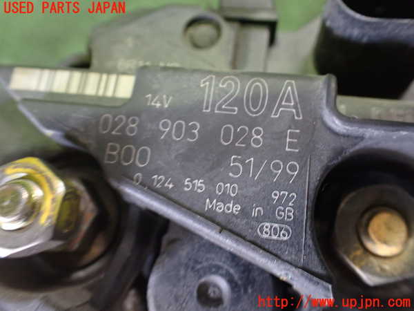 2UPJ-9229516015]アウディ・TT ロードスター(8NAPXF)オルタネーター(ダイナモ) 中古_3