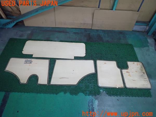 3UPJ=9229560638]三菱 ジープ(J37)社外 ラゲッジ内張り 内装パネル 木製 荷台 荷室 中古_4