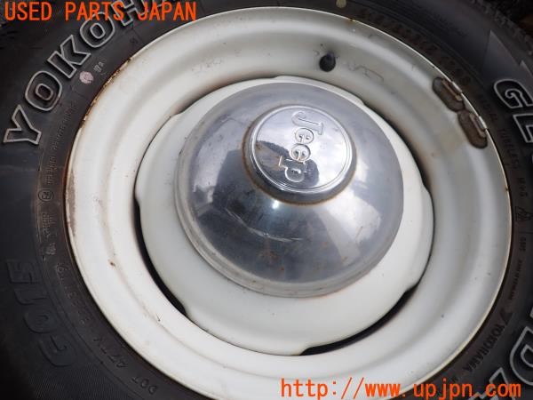 3UPJ=9229560916]三菱 ジープ(J37)純正 ホイール 15×5.5K? +15? PCD139.7 5穴 4本 中古_2