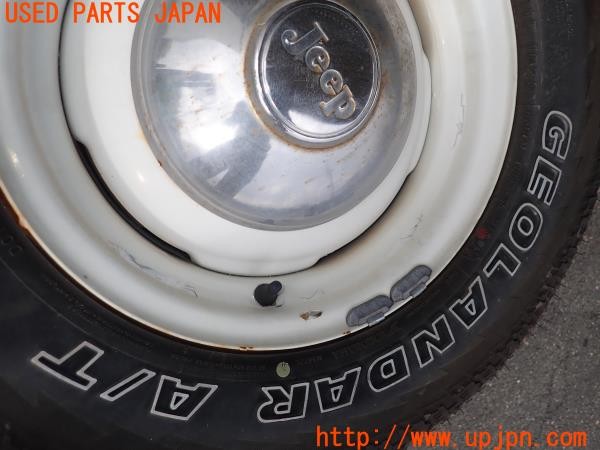 3UPJ=9229560916]三菱 ジープ(J37)純正 ホイール 15×5.5K? +15? PCD139.7 5穴 4本 中古_4