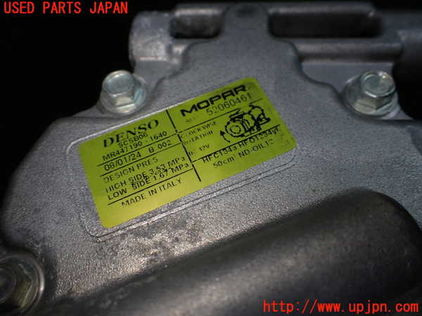 1UPJ-9229586025]フィアット・500C(31212)エアコンコンプレッサー 中古_4