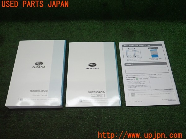 3UPJ=9229640802]レヴォーグ 1.6 STI Sport EyeSight(VM4)後期 取扱説明書 取説 車両マニュアル 中古_2
