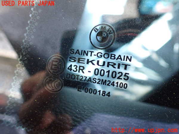 2UPJ-9229651382]BMW 335i クーペ(KG35)(E92)左クォーターガラス 中古(43R-001025 M241)_2