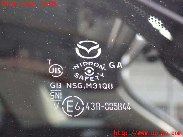 2UPJ-9229721382]CX-3(DK5AW)左クォーターガラス (43R-005844 M31Q8) 中古_3