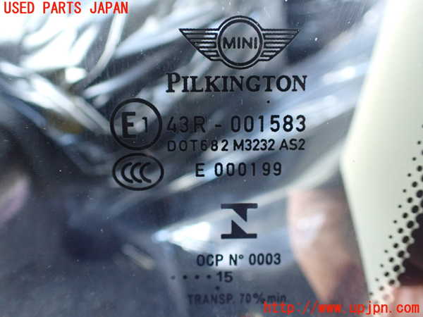 2UPJ-9229731380]BMW ミニ(MINI)クーパーS クロスオーバー オール4(ZC16A)右クォーターガラス (43R-001583) 中古_2