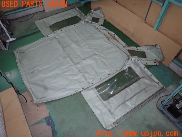 3UPJ=9229740031]三菱ジープ(J24)社外 幌 ホロ ソフトトップ 骨組み付き 中古_3