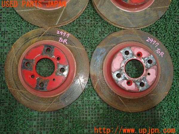 3UPJ=9229770301]ロードスター(ND5RC)前期 社外 ディスクローター スリット 中古_3