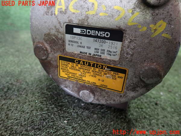 1UPJ-9229836025]MR2(SW20)エアコンコンプレッサー 中古_3