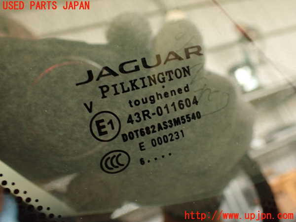 2UPJ-9229911382]ジャガー・Fペイス(DC2NA)左クォーターガラス (43R-011604 M5540) 中古_2