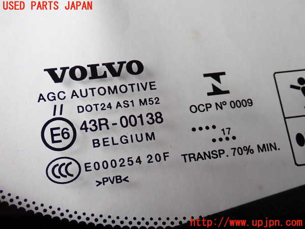 2UPJ-9229921195]ボルボ・V40(MD4204T)フロントガラス (43R-00138 M52) 中古_2