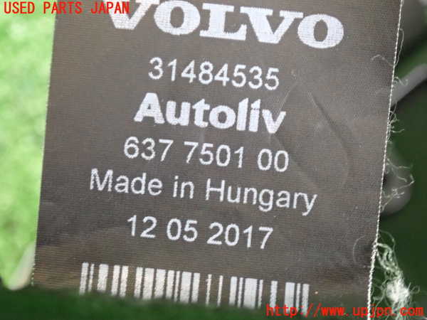 2UPJ-9229927075]ボルボ・V40(MD4204T)助手席シートベルト 中古_3