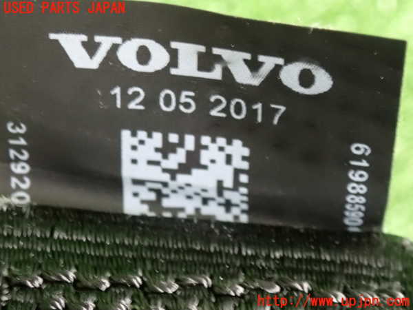 2UPJ-9229927155]ボルボ・V40(MD4204T)右2列目シートベルト 中古_3
