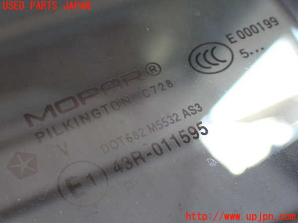 2UPJ-9229931382]ジープ・レネゲード(BU14)左クォーターガラス 中古(43R-011595 M5532)_2