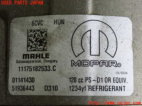 2UPJ-9229936025]ジープ・レネゲード(BU14)エアコンコンプレッサー 中古_3