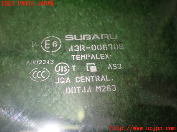1UPJ-9229941298]フォレスター(SKE)右後ドアガラス CENTRAL M263 中古_3