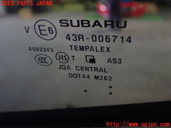 1UPJ-9229941380]フォレスター(SKE)右クォーターガラス CENTRAL M262 中古_3