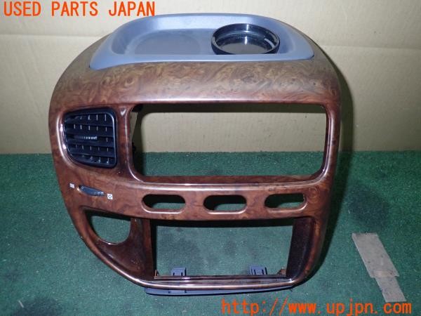 3UPJ=9230010645]デリカスペースギア(PD6W)後期 純正 木目パネル センターパネル ドアスイッチパネル 中古_2