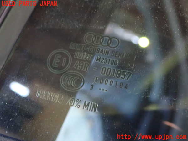 1UPJ-9230051320]アウディ・A3 スポーツバック(8VCXS)左後ドア SEKURIT M23100 中古_2