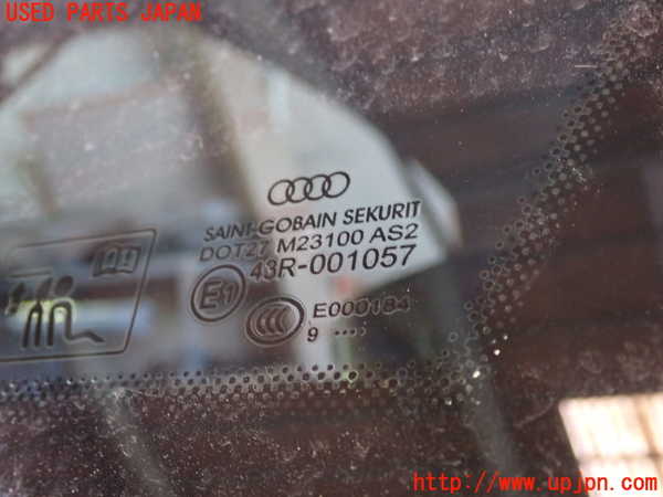 1UPJ-9230051380]アウディ・A3 スポーツバック(8VCXS)右クォーターガラス SEKURIT M23100 中古_2