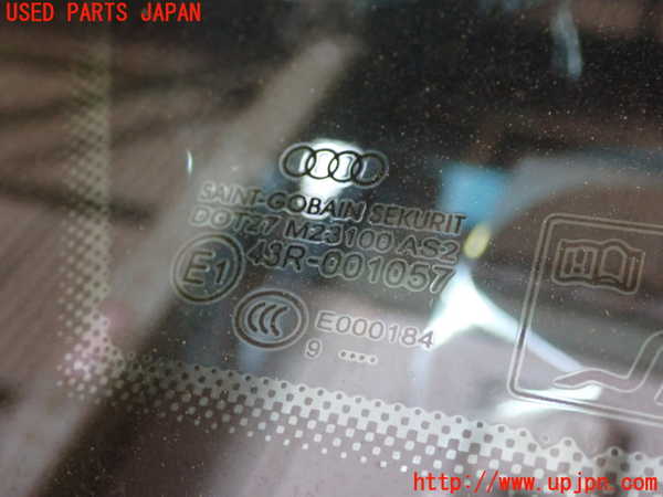 1UPJ-9230051382]アウディ・A3 スポーツバック(8VCXS)左クォーターガラス SEKURIT M23100 中古_2