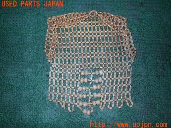 3UPJ=9230060001]ランクルプラド(KDJ95W)後期 社外 シートカバー ウッドビーズシートカバー 運転席側 中古_2