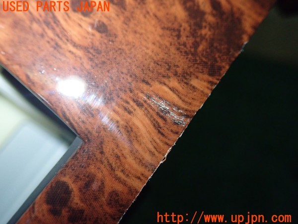 3UPJ=9230060645]ランクルプラド(KDJ95W)後期 純正 オーディオパネル ウィンドウスイッチパネル 内装パネル イアンテリアパネル 木目調 中古_4