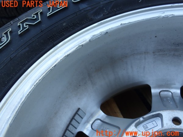 3UPJ=9230060917]ランクルプラド(KDJ95W)後期 Weds ウェッズ KEELER キーラー タイヤホイール 16×7J +5 PCD139.7 6穴 サマータイヤ 4本 中古_5