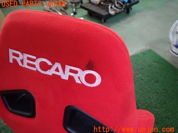 3UPJ=9230090639]アルファロメオ 156 GTA(932AXB)RECARO レカロ SR-7 KK100 RD セミバケットシート レッド 運転席レール付き 中古_4