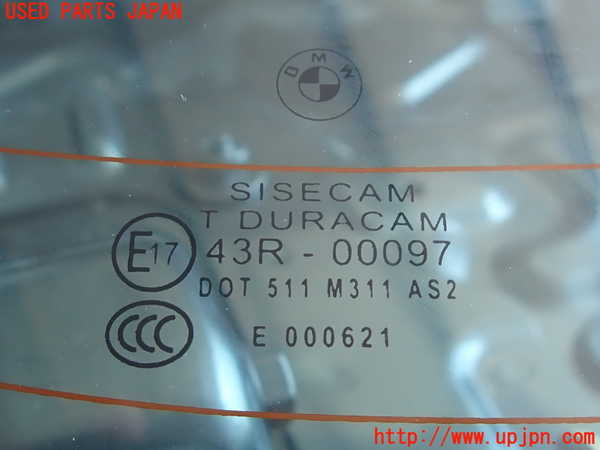 2UPJ-9230131560]BMW 328i(3A20)リアガラス (43R-00097 M311) 中古 F30_2