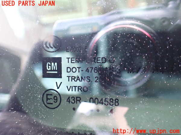1UPJ-9230141382]キャデラック・SRX クロスオーバー(T166C)左クォーターガラス 中古 VITRO M-AT414 43R-004588_2
