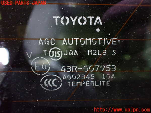 1UPJ-9230171380]エスティマ(ACR50W)右クォーターガラス M2L3 中古_2