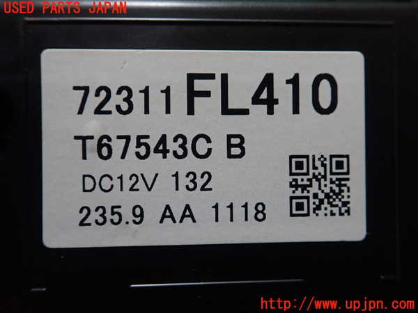 1UPJ-9230186066]スバル・XV(GT7)エアコンスイッチ1 中古_3