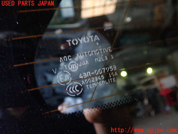 1UPJ-9230231380]エスティマ(ACR50W)右クォーターガラス AGC M2L3 中古_2