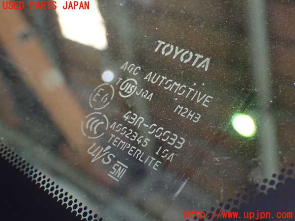 1UPJ-9230231200]エスティマ(ACR50W)右フロント三角窓ガラス AGC M2H3 中古_2