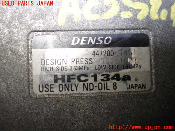 1UPJ-9230246025]ジムニー シエラ(JB32W)エアコンコンプレッサー 中古_4