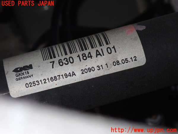 2UPJ-9230254020]BMW 523i ツーリング(XL20)(F11)右リアドライブシャフト 中古_4