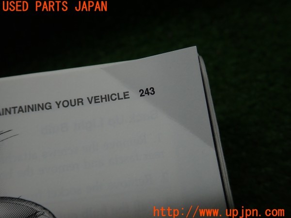 3UPJ=9230290802]PTクルーザー(PT2K20)取扱説明書 取説 車両マニュアル 英語マニュアル 中古_4