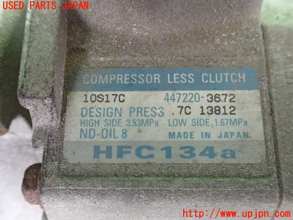 2UPJ-9230296025]PTクルーザー(PT2K20)エアコンコンプレッサー 中古_3
