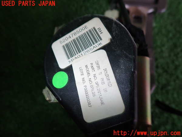 2UPJ-9230297075]PTクルーザー(PT2K20)助手席シートベルト 中古_3