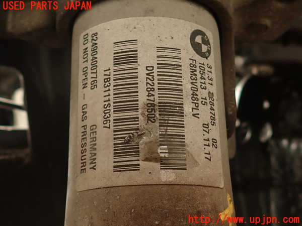 2UPJ-9230305025]BMW M4 クーペ(3C30)(F82)左フロントストラット 中古_2