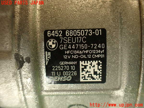 2UPJ-9230306025]BMW M4 クーペ(3C30)(F82)エアコンコンプレッサー 中古_3