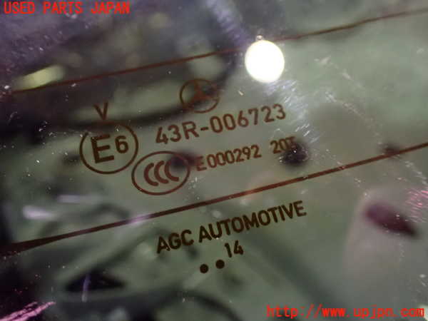 1UPJ-9230341560]ベンツ C200 W205(205042C)リアガラス AGC 14 中古_3