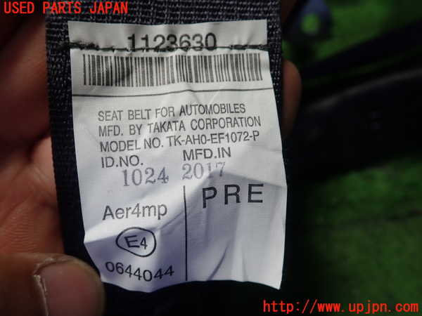 1UPJ-9230367185]MIRAI(ミライ)(JPD10)左2列目シートベルト 中古_2