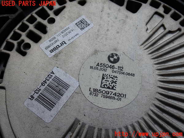2UPJ-9230396836]BMW 640i グランクーペ(6A30)電動ファン1 中古 (F06)_2