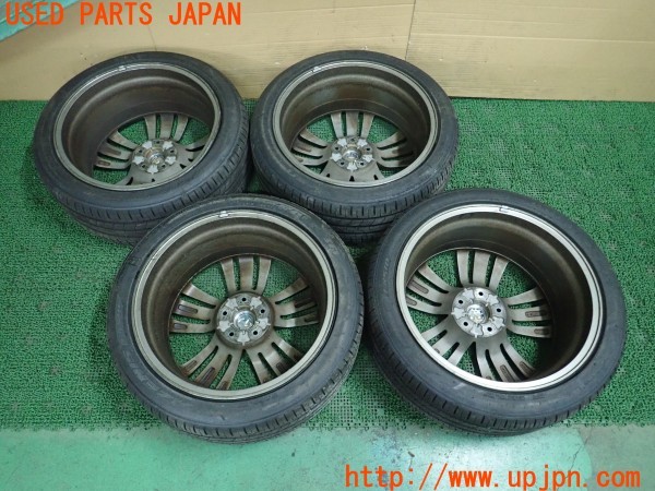 3UPJ=9230400920]スカイライン 200GT-t タイプSP(YV37)純正 タイヤホイール 19×8.5J +50 PCD114.3 5穴 サマータイヤ 4本 中古_4