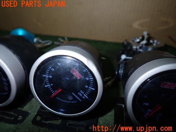 3UPJ=9230410500]コペン アクティブトップ(L880K)AUTO GAUGE オートゲージ 追加メーター 3連 水温・油温・油圧 52mm センサー付き 中古_3