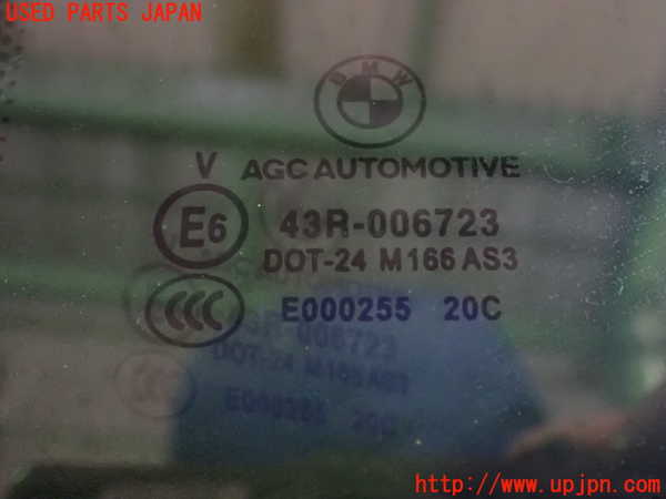 2UPJ-9230461382]BMW i3(1Z06)(I01)左クォーターガラス (43R-006723 M166) 中古_2